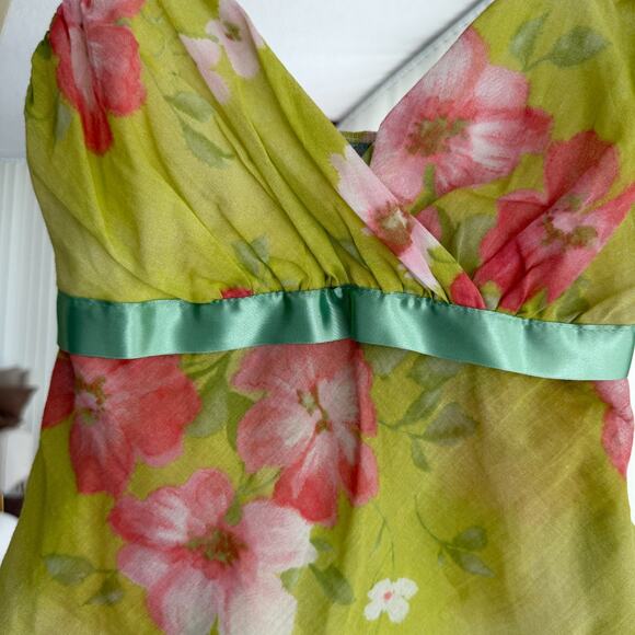 Vintage Y2K Babydoll Top Medium Cami Floral Fairy 100% Cotton Coquette Romantic - Picture 8 of 11